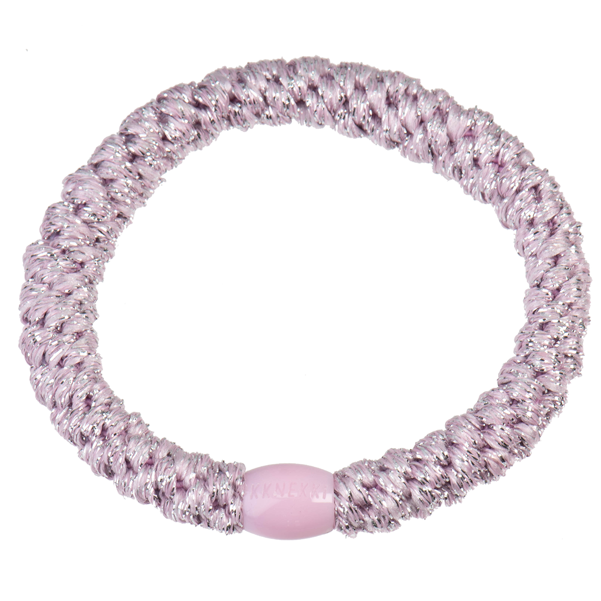 KKNEKKI Light Pink Glitter Hair Tie