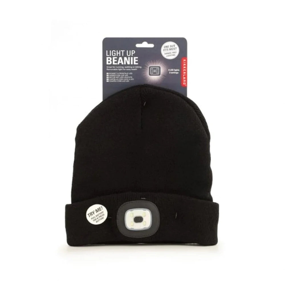 Kikkerland Black Light Up Beanie-Accessories-Ohh! By Gum - Shop Sustainable