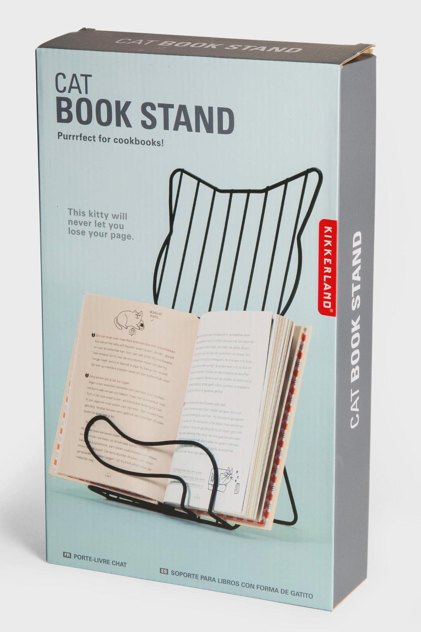Kikkerland Cat Book Stand