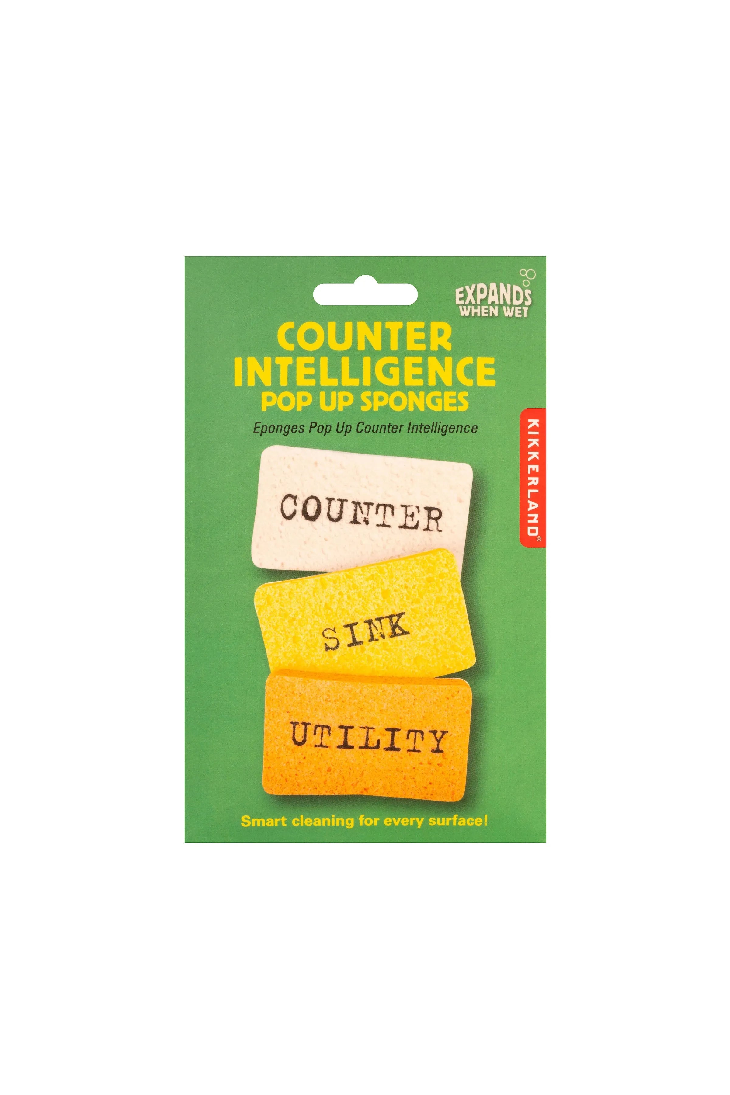 Kikkerland Counter Intelligence Pop-Up Sponges