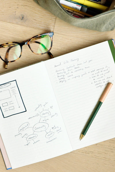 Kikkerland Divider Notebook with Ruler