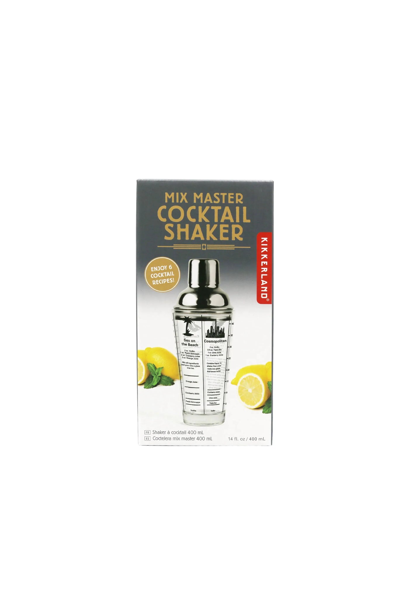 Kikkerland Mix Master Cocktail Shaker