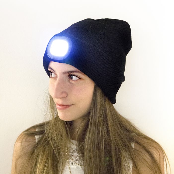 Kikkerland Rechargeable Light Up Beanie