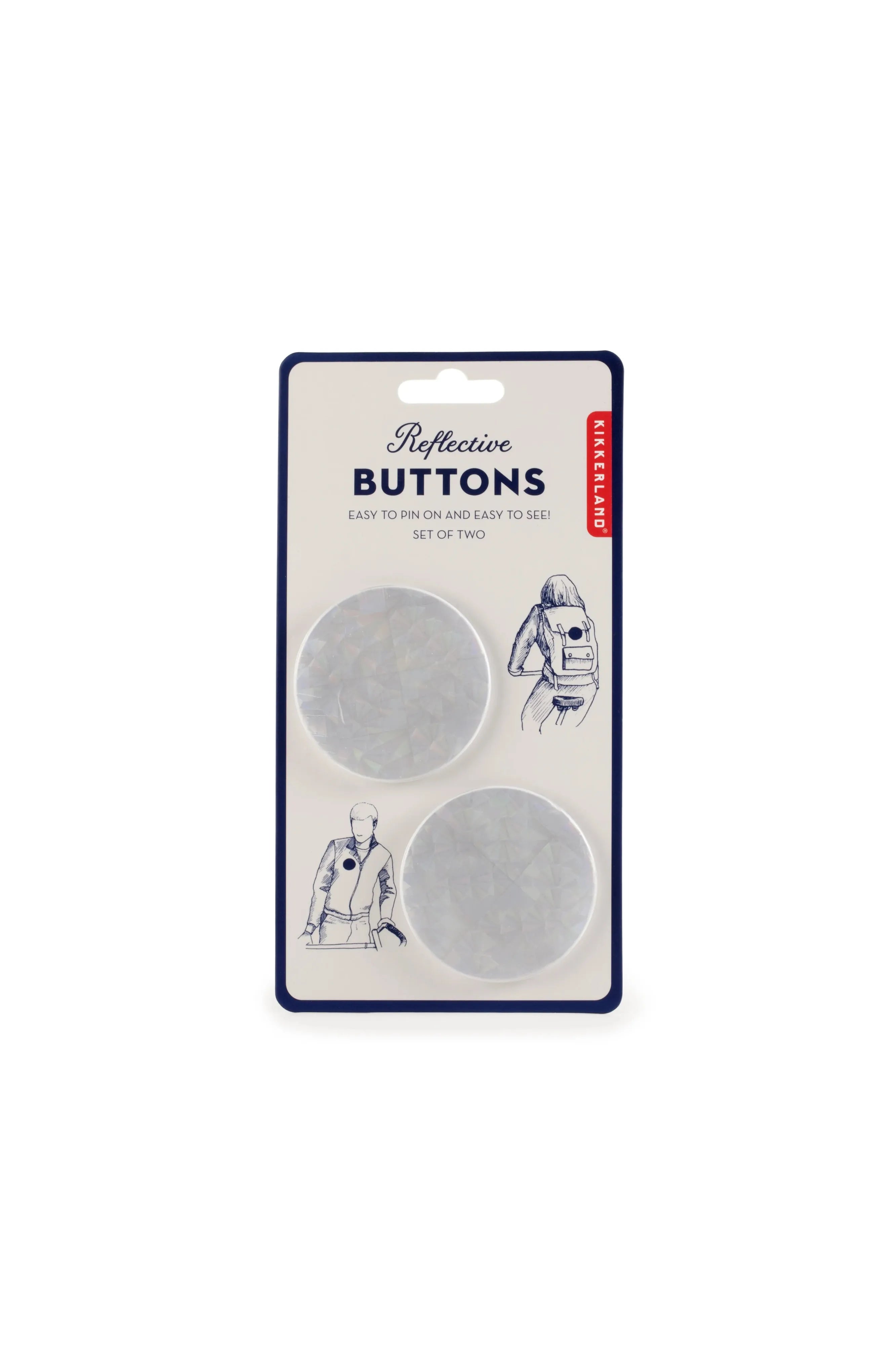 Kikkerland Reflective Buttons