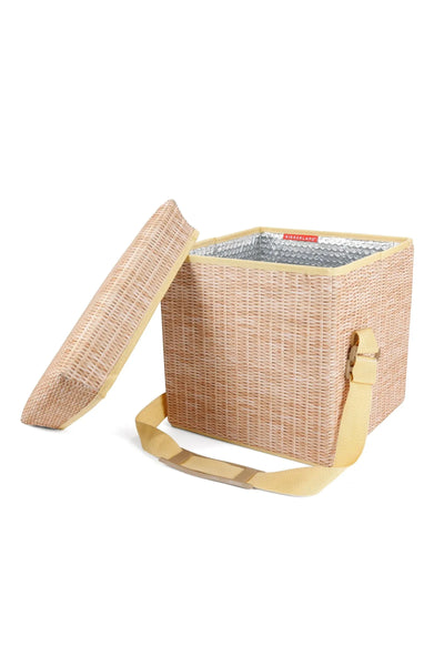 Kikkerland Wicker Picnic Cooler Seat