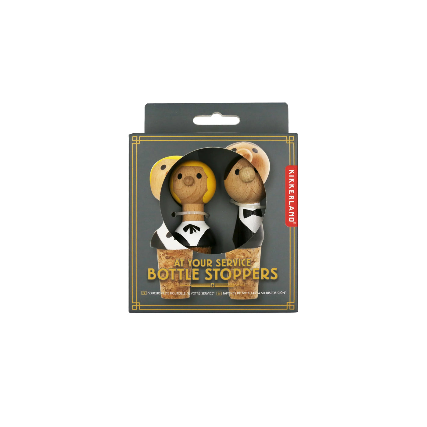 Kikkerland Wine Stopper Waiter