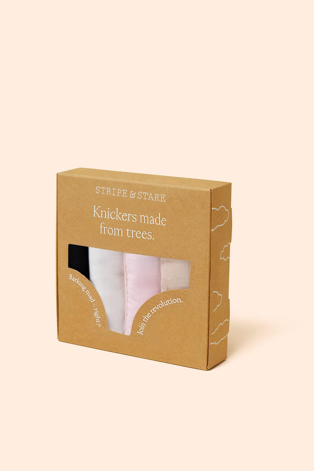 Stripe & Stare Essentials Sand Knicker Four Pack