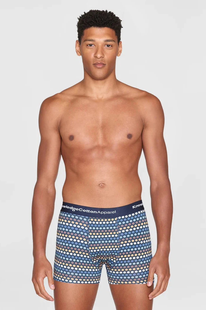 Knowledge Cotton 3-pack Dot Printed Underwear - GOTS/Vegan-Mens-Ohh! By Gum - Shop Sustainable