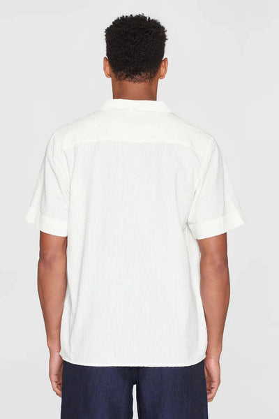 Knowledge Cotton Box Short Sleeve Seersucker Shirt GOTS/Vegan-Mens-Ohh! By Gum - Shop Sustainable