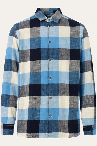 Knowledge Cotton Regular Fit Checkered Shirt - GOTS/Vegan-Mens-Ohh! By Gum - Shop Sustainable