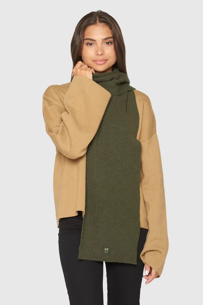 Knowledge Cotton Rib Knit Wool Scarf - RWS-Womens-Ohh! By Gum - Shop Sustainable