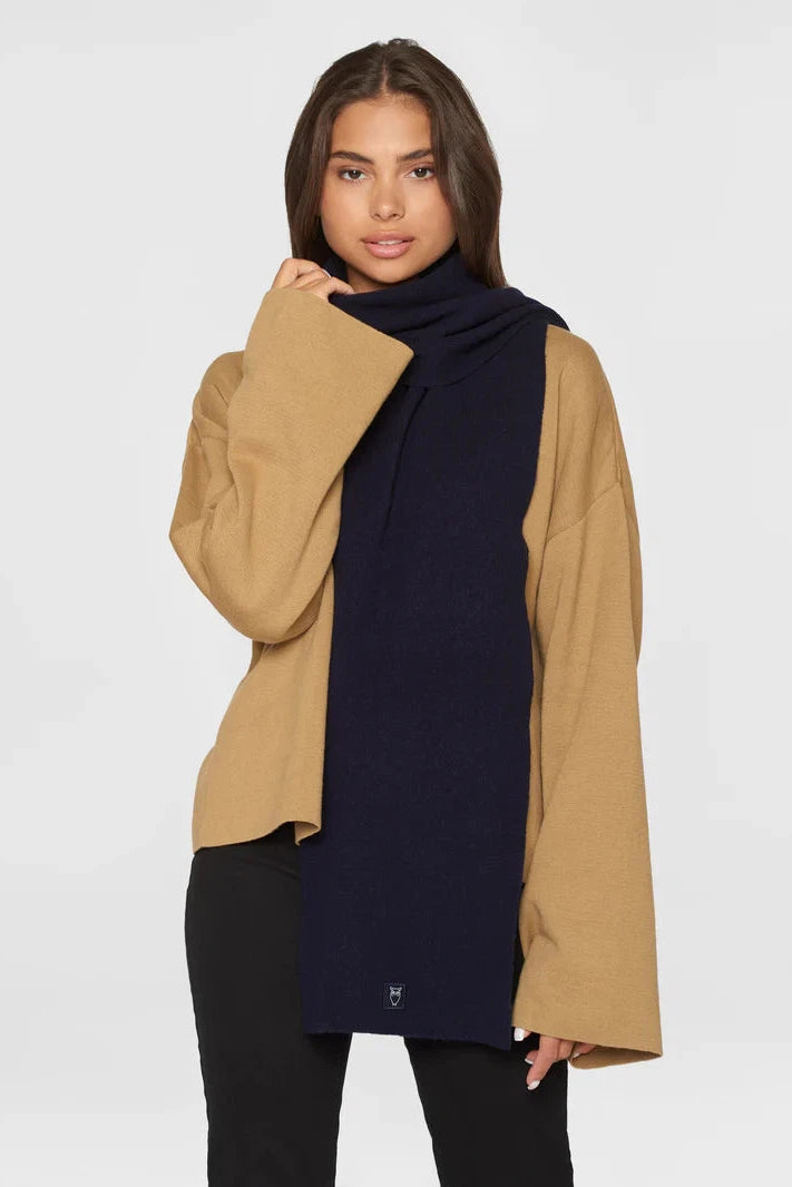 Knowledge Cotton Rib Knit Wool Scarf - RWS-Womens-Ohh! By Gum - Shop Sustainable