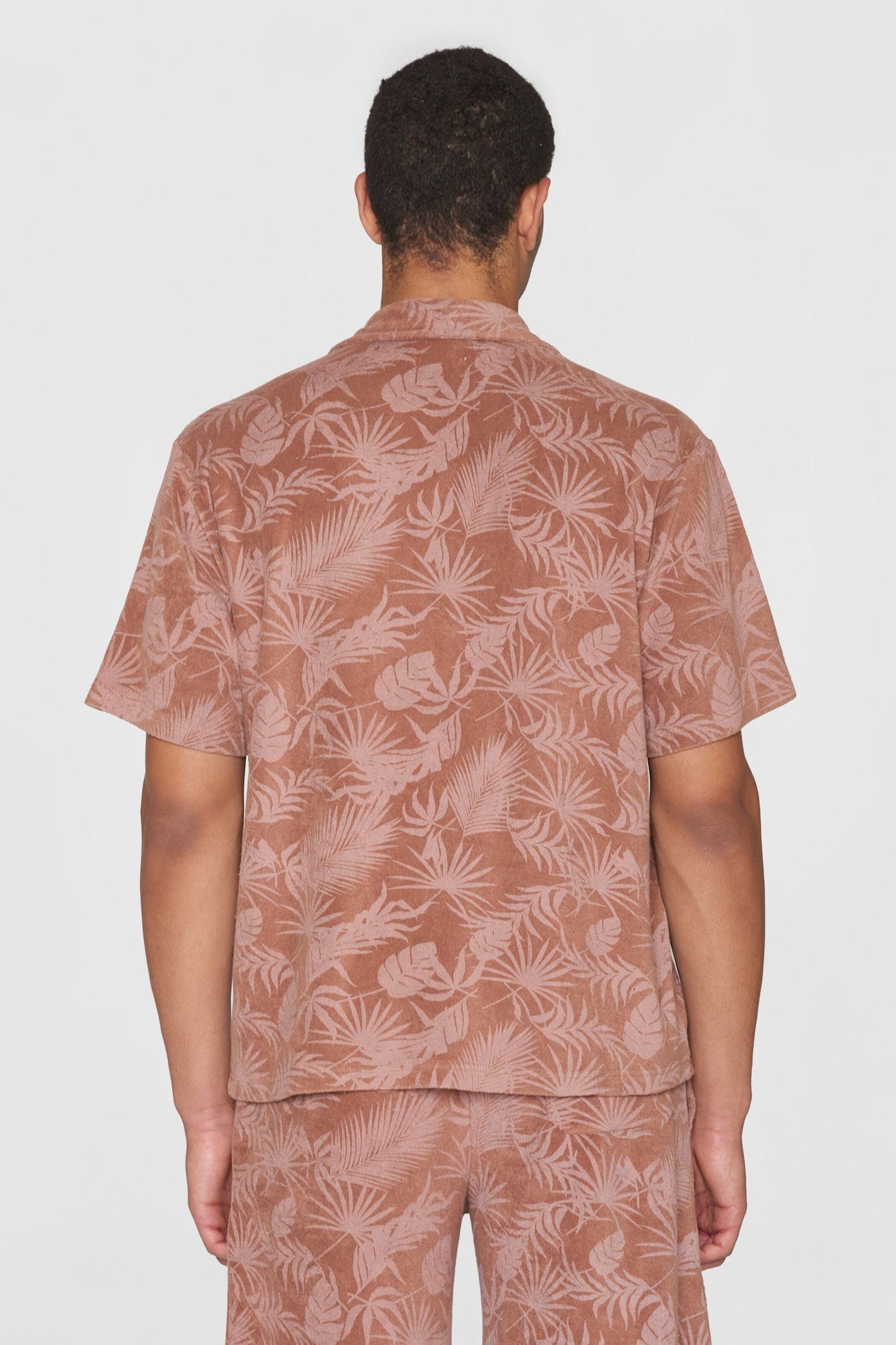 Knowledge Cotton Terry Loose Fit Printed Short Sleeve Shirt - GOTS/Vegan-Mens-Ohh! By Gum - Shop Sustainable