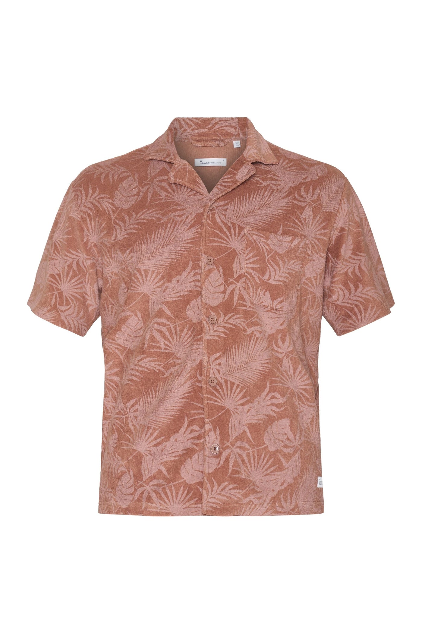 Knowledge Cotton Terry Loose Fit Printed Short Sleeve Shirt - GOTS/Vegan-Mens-Ohh! By Gum - Shop Sustainable