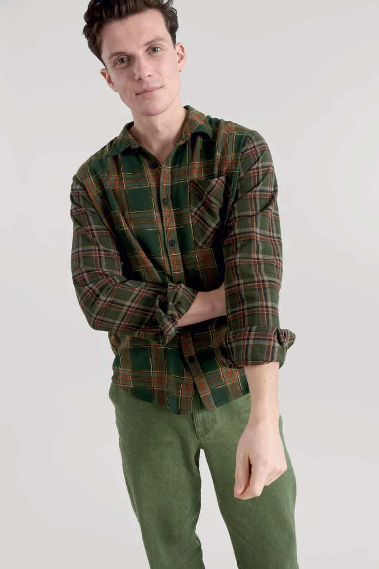 Komodo Green Axel Shirt-Mens-Ohh! By Gum - Shop Sustainable