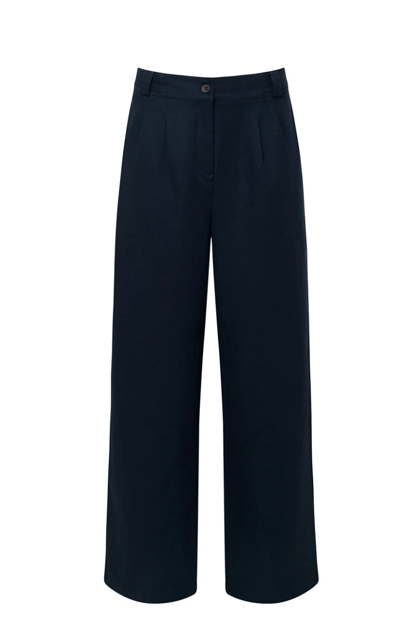 Komodo Navy Mira Trousers-Womens-Ohh! By Gum - Shop Sustainable