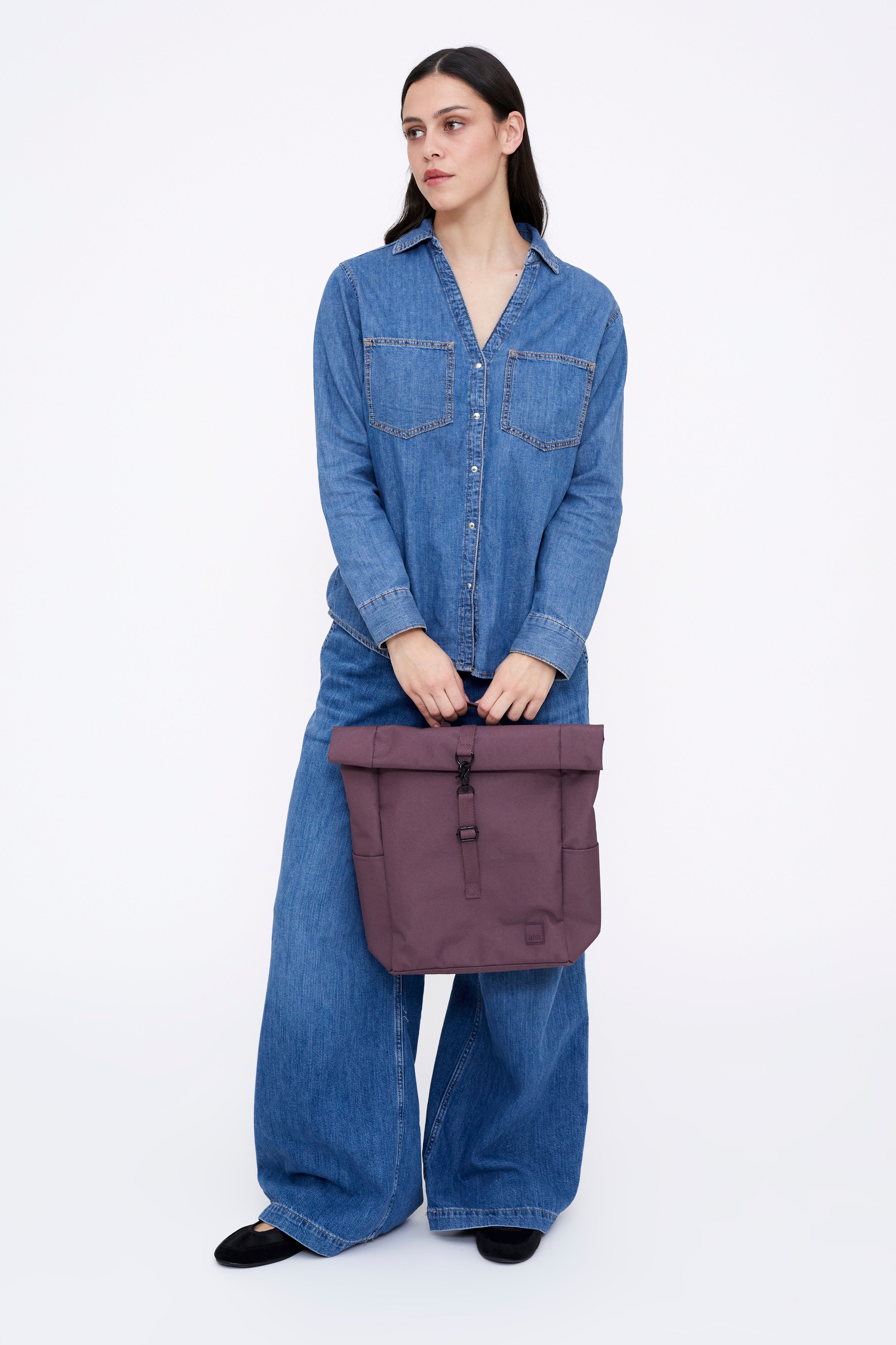Lefrik Mini Roll Backpack Maroon