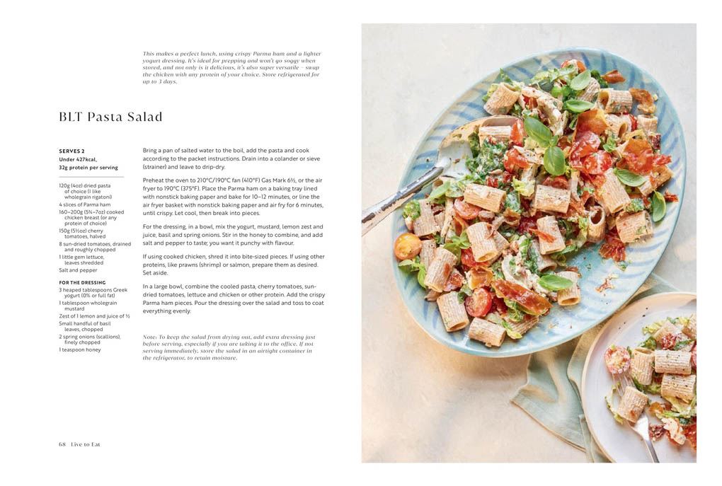 LIVE TO EAT: THE FOOD YOU CRAVE/ NUTRITION  YOU NEED (HB)