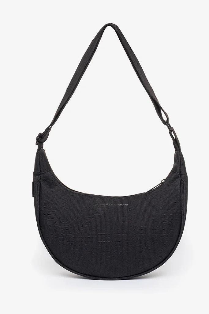 LeFrik Lua Black Bag displayed from an alternate angle, showcasing its design.