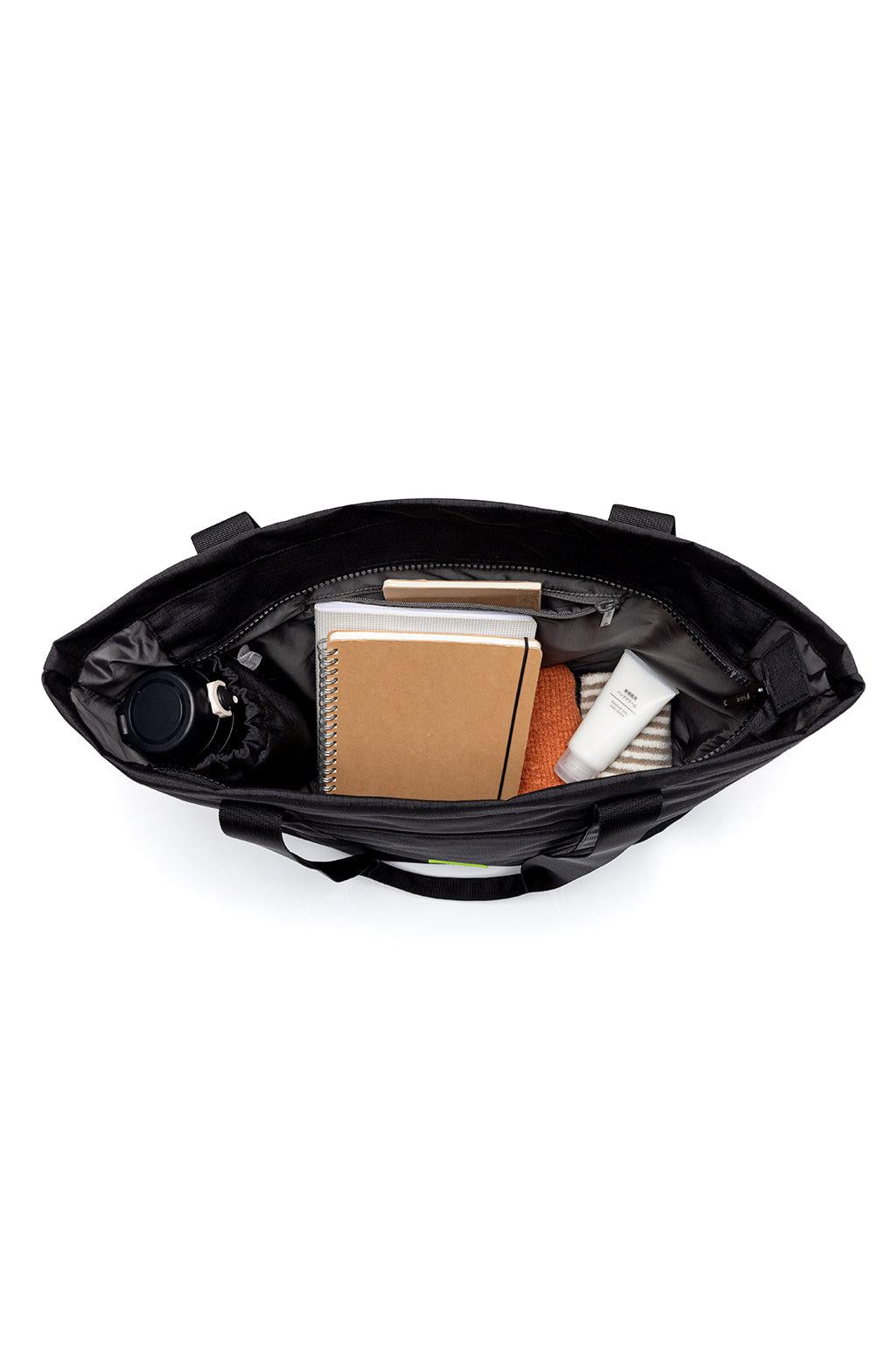 Lefrik Strata Tote Bag Black Lime Ripstop