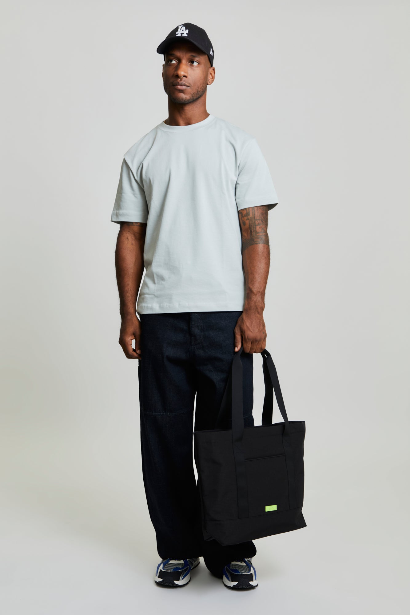 Lefrik Strata Tote Bag Black Lime Ripstop