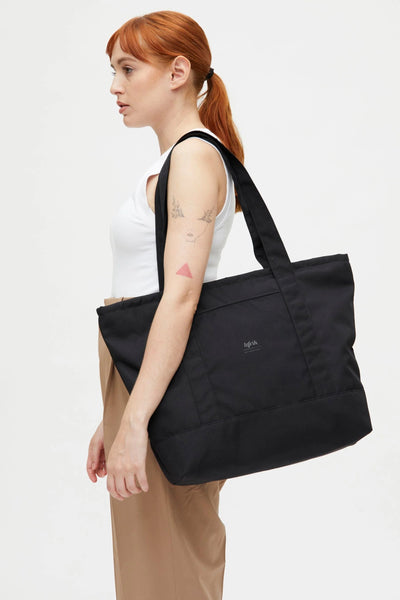 Lefrik Strata Tote Bag Black Ripstop-Accessories-Ohh! By Gum - Shop Sustainable