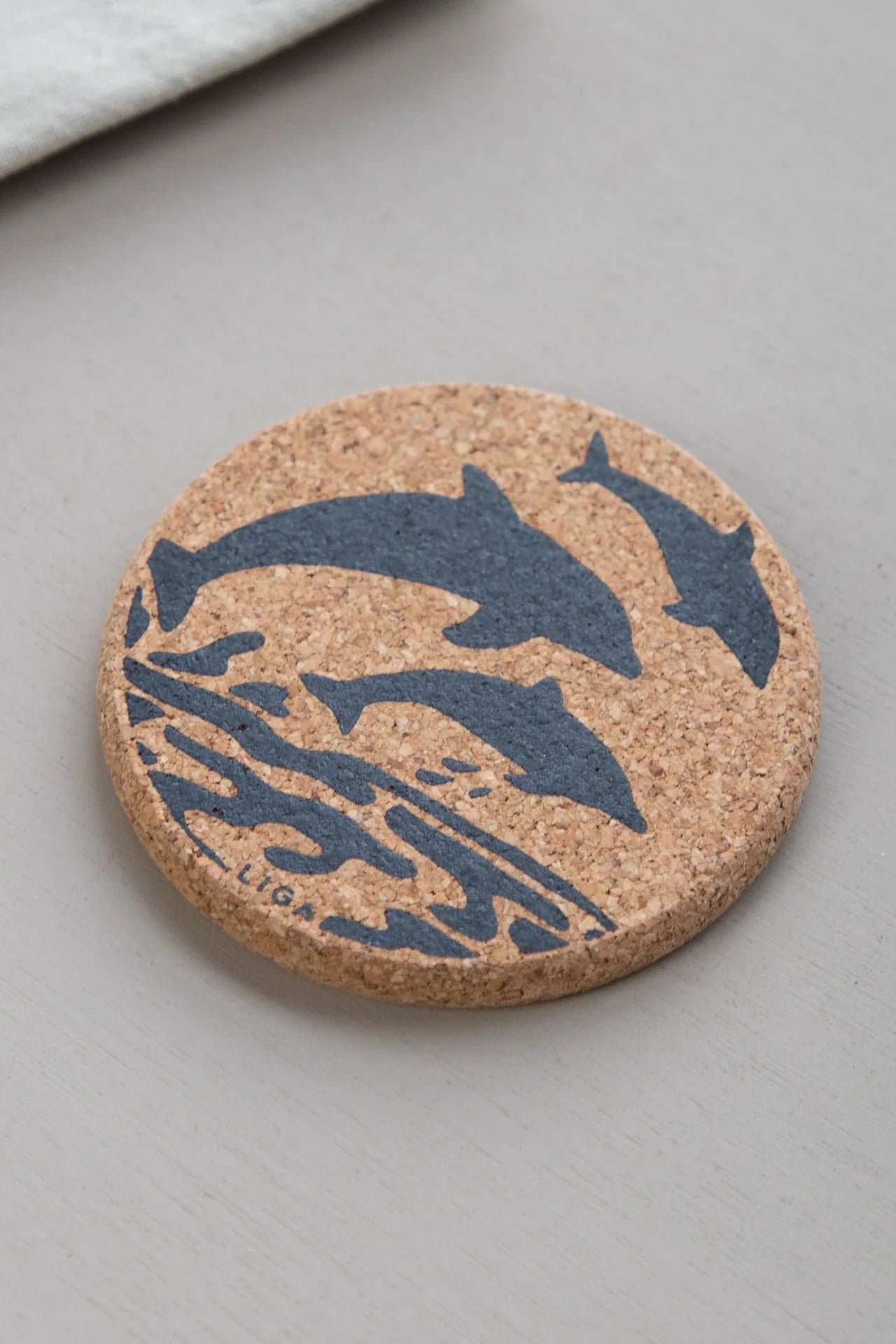 Liga Cork Coaster Set - Dolphins-Homeware-Ohh! By Gum - Shop Sustainable