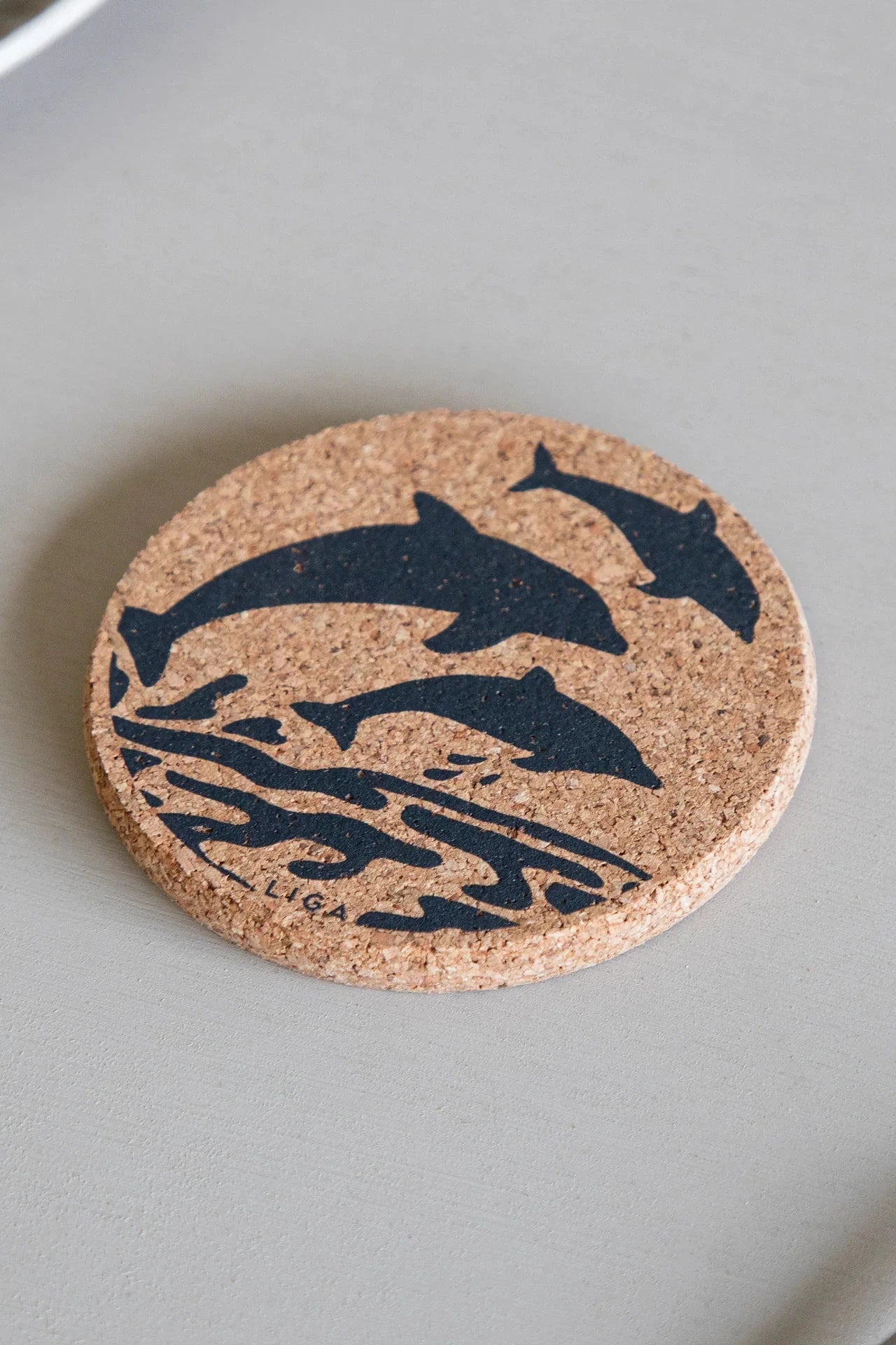 Liga Cork Coaster Set - Dolphins-Homeware-Ohh! By Gum - Shop Sustainable