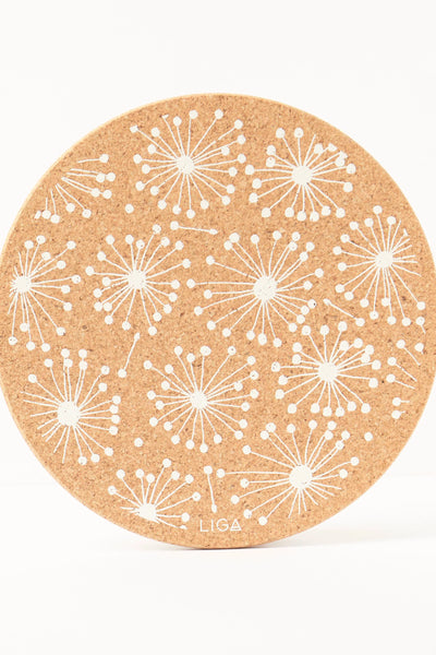 Liga Cork Placemat Dandelion | Individual-Homeware-Ohh! By Gum - Shop Sustainable