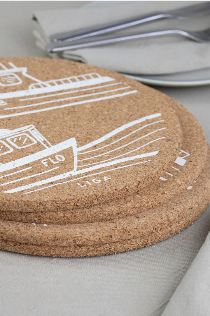 Liga Cork Placemat Set | Ebb & Flo-Homeware-Ohh! By Gum - Shop Sustainable