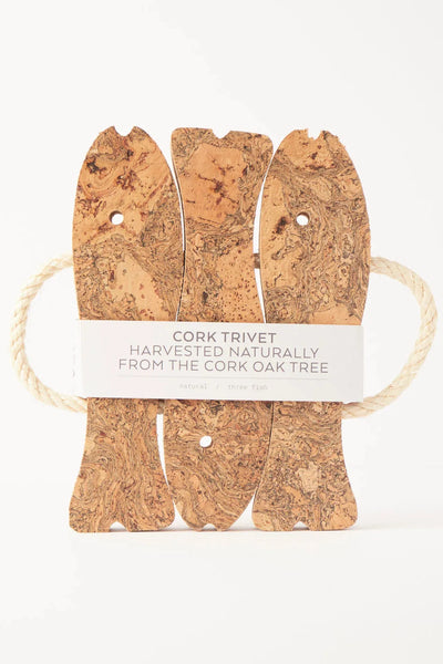 Liga Natural Cork 3 Fish Trivet-Homeware-Ohh! By Gum - Shop Sustainable