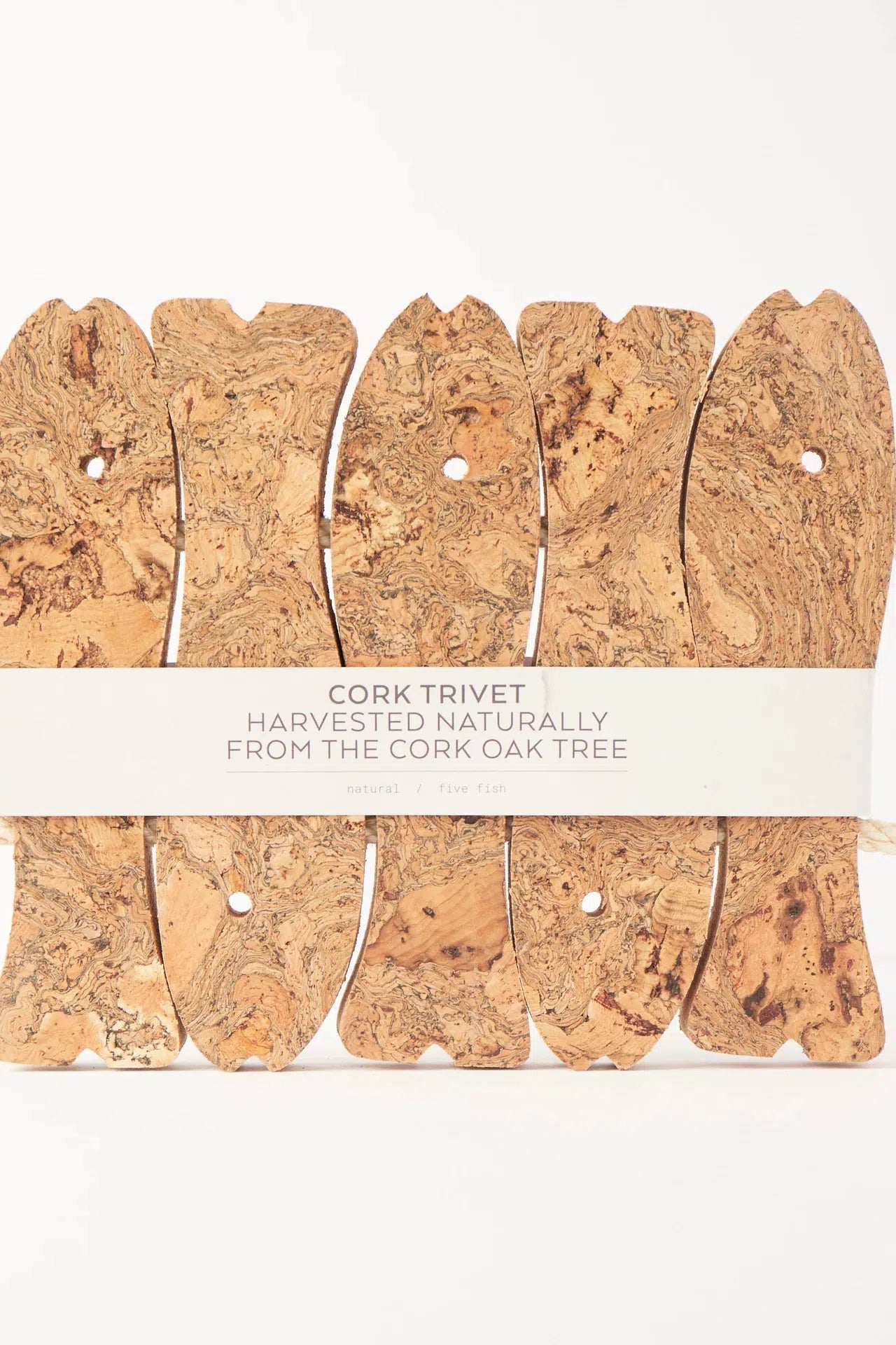 Liga Natural Cork 5 Fish Trivet-Homeware-Ohh! By Gum - Shop Sustainable