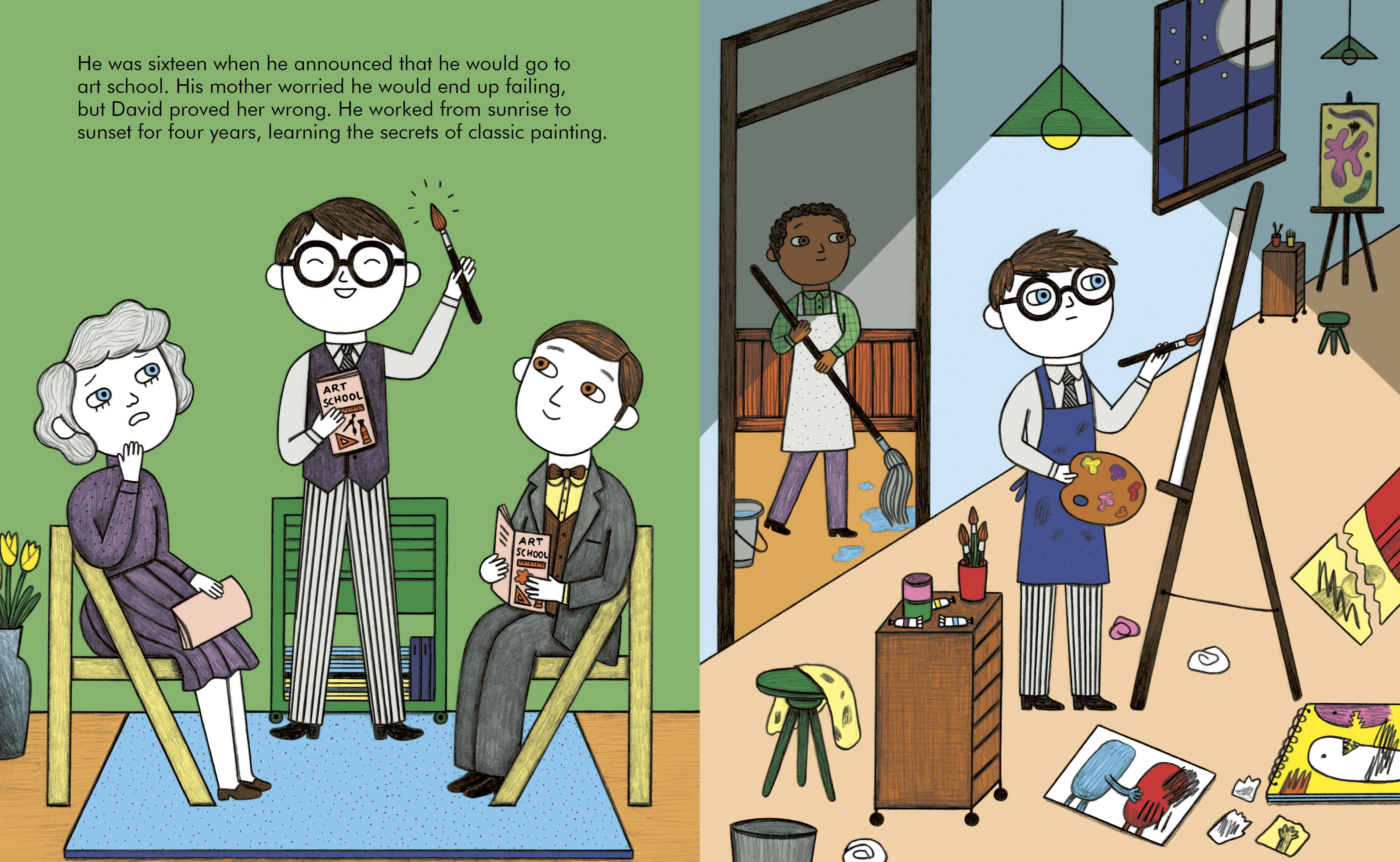 Little People Big Dreams David Hockney-Books-Ohh! By Gum - Shop Sustainable