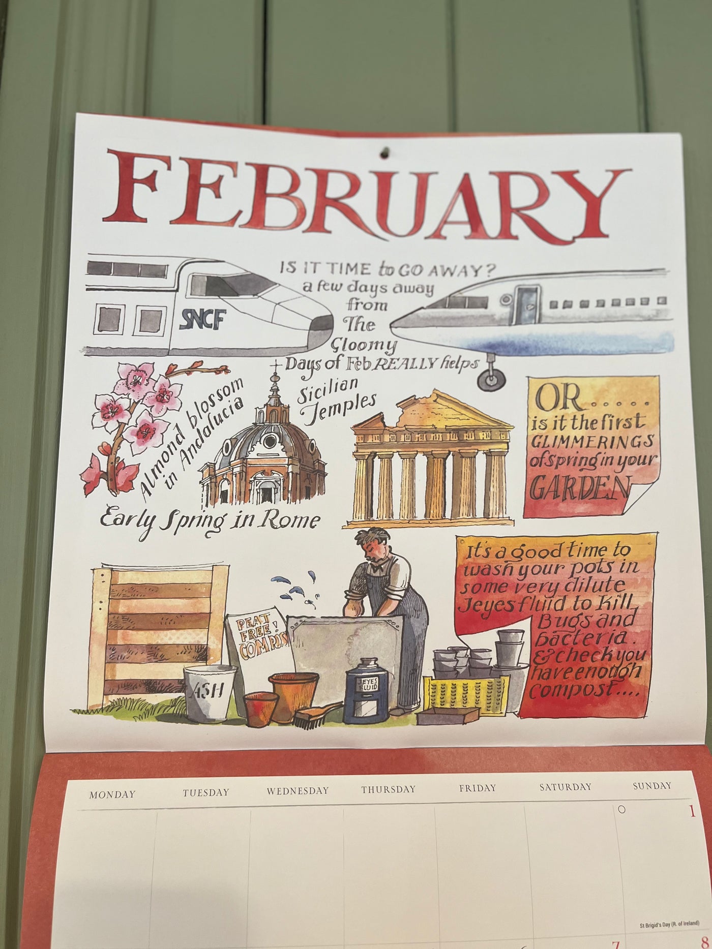 MATTHEW RICE A YEAR IN THE COUNTRY WALL  CALENDAR 2026