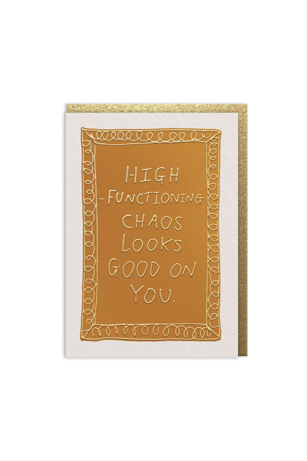 Ohh Deer High Functioning Chaos Greeting Card