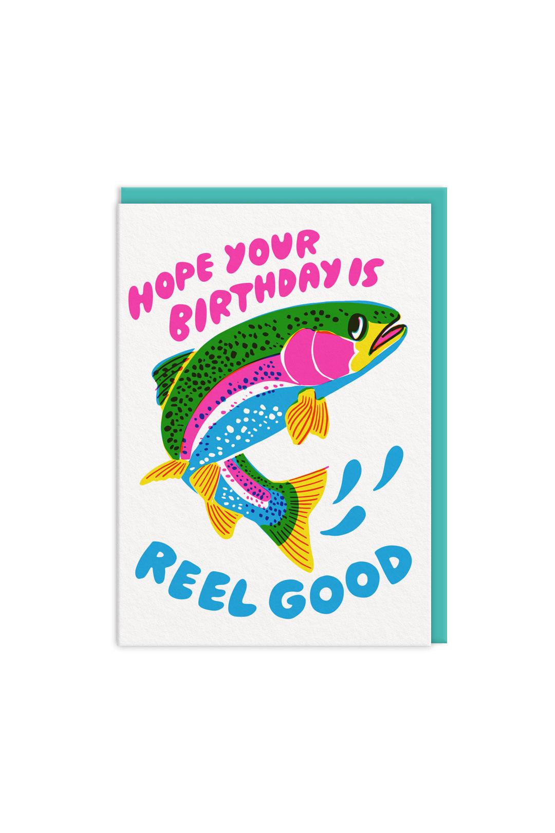 Ohh Deer Reel Good Birthday Greeting Card