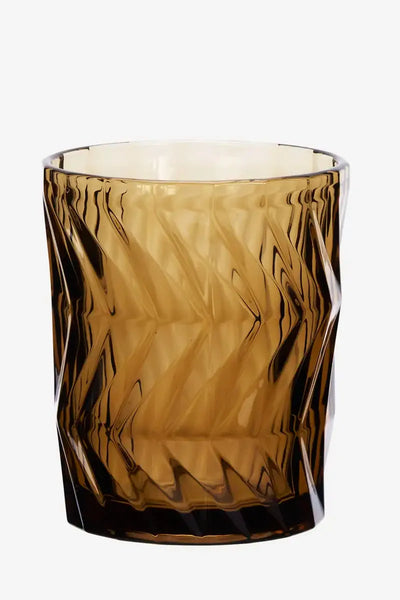Madam Stoltz Brown Drinking Glass