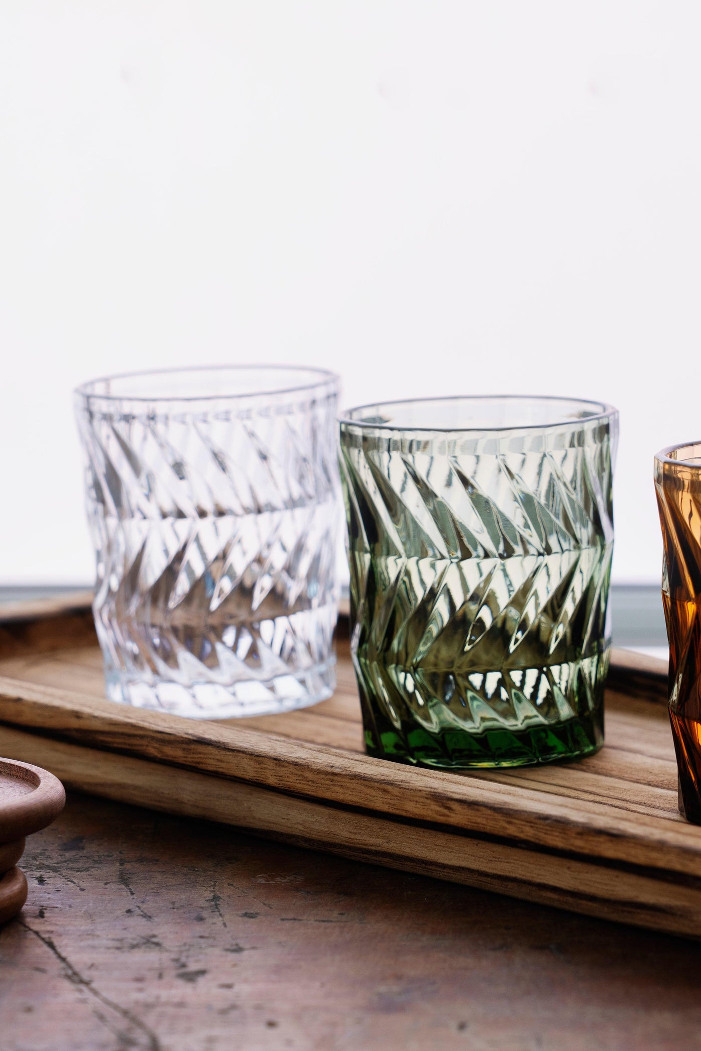 Madam Stoltz Green Drinking Glass