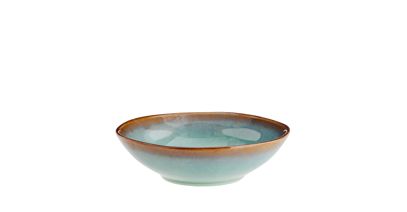 Madam Stoltz Green Stoneware Bowl