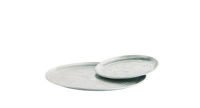 Madam Stoltz Hand Hammered Aluminium Trays