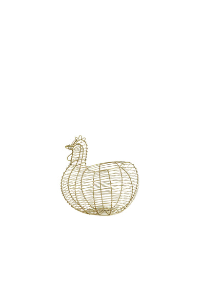 Madam Stoltz Iron Hen Basket