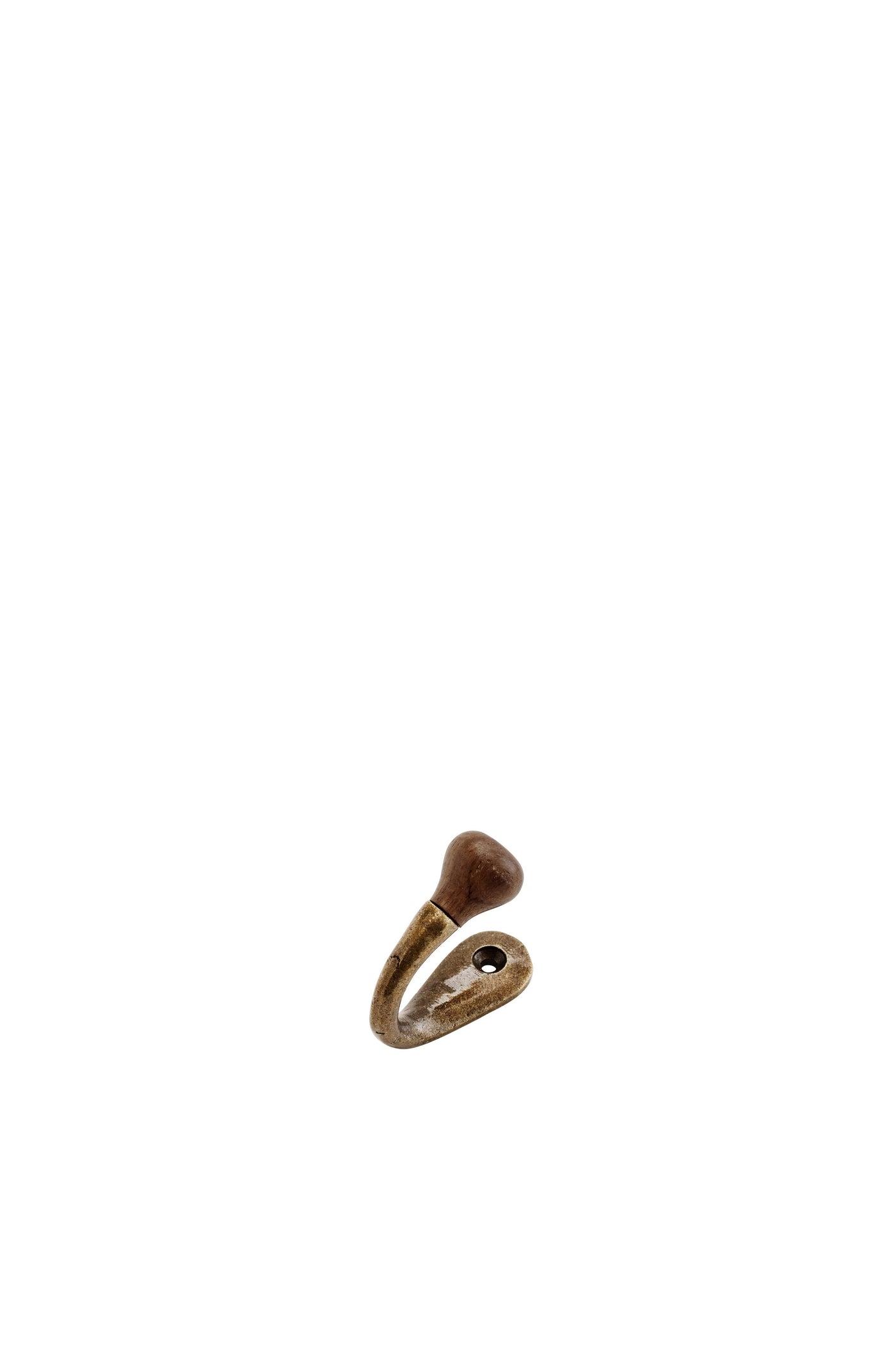 Madam Stoltz Iron Hook w/ Wood