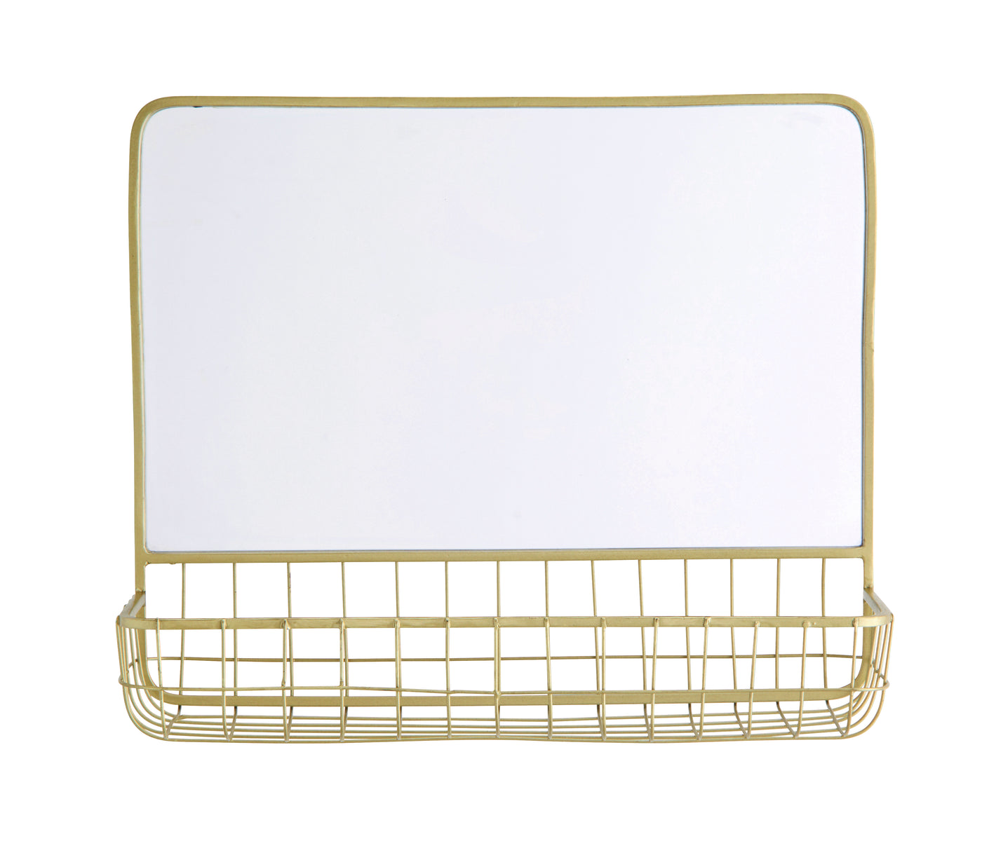 Madam Stoltz Mirror w/ iron shelf