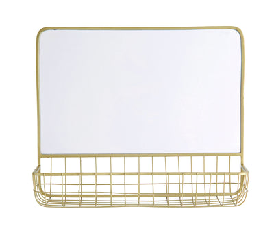Madam Stoltz Mirror w/ iron shelf