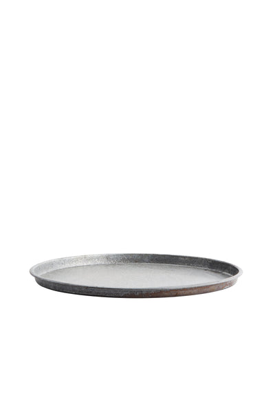 Madam Stoltz Re-Used Round Iron Tray