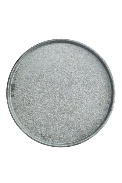 Madam Stoltz Re-Used Round Iron Tray
