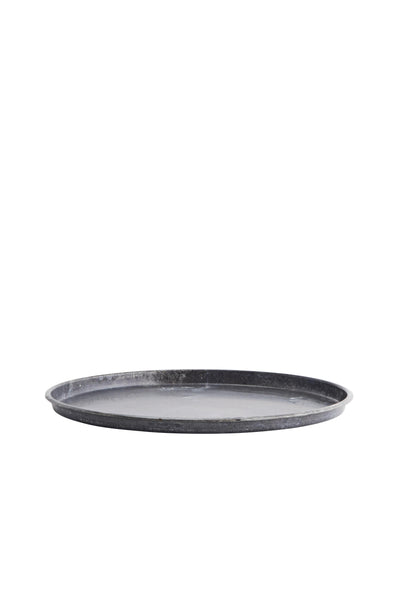 Madam Stoltz Re-Used Round Iron Tray