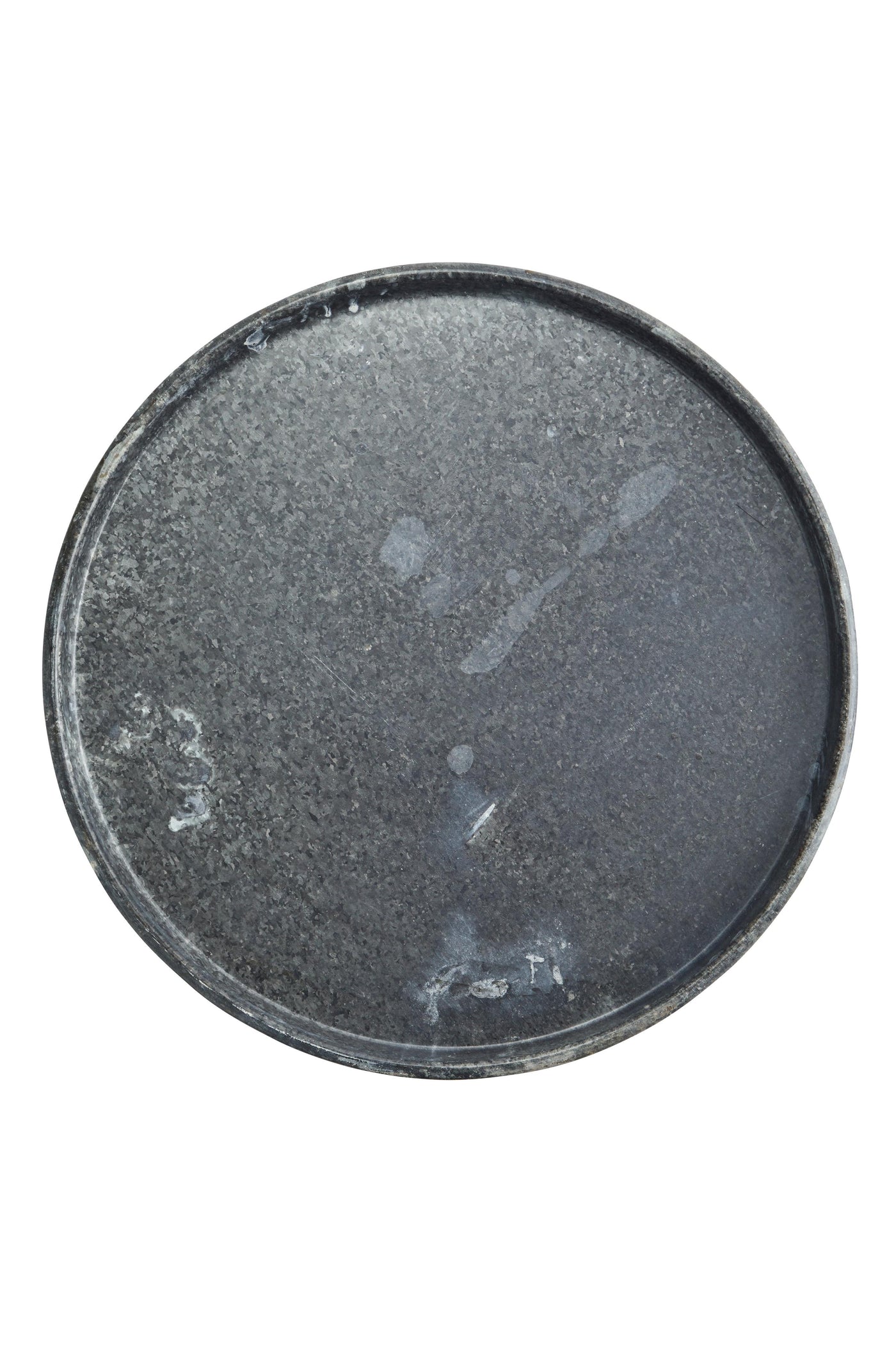 Madam Stoltz Re-Used Round Iron Tray