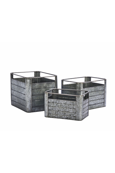 Madam Stoltz Rectangular Iron Boxes
