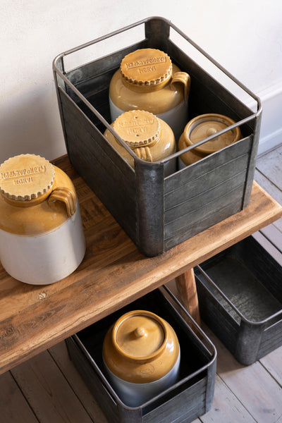 Madam Stoltz Rectangular Iron Boxes